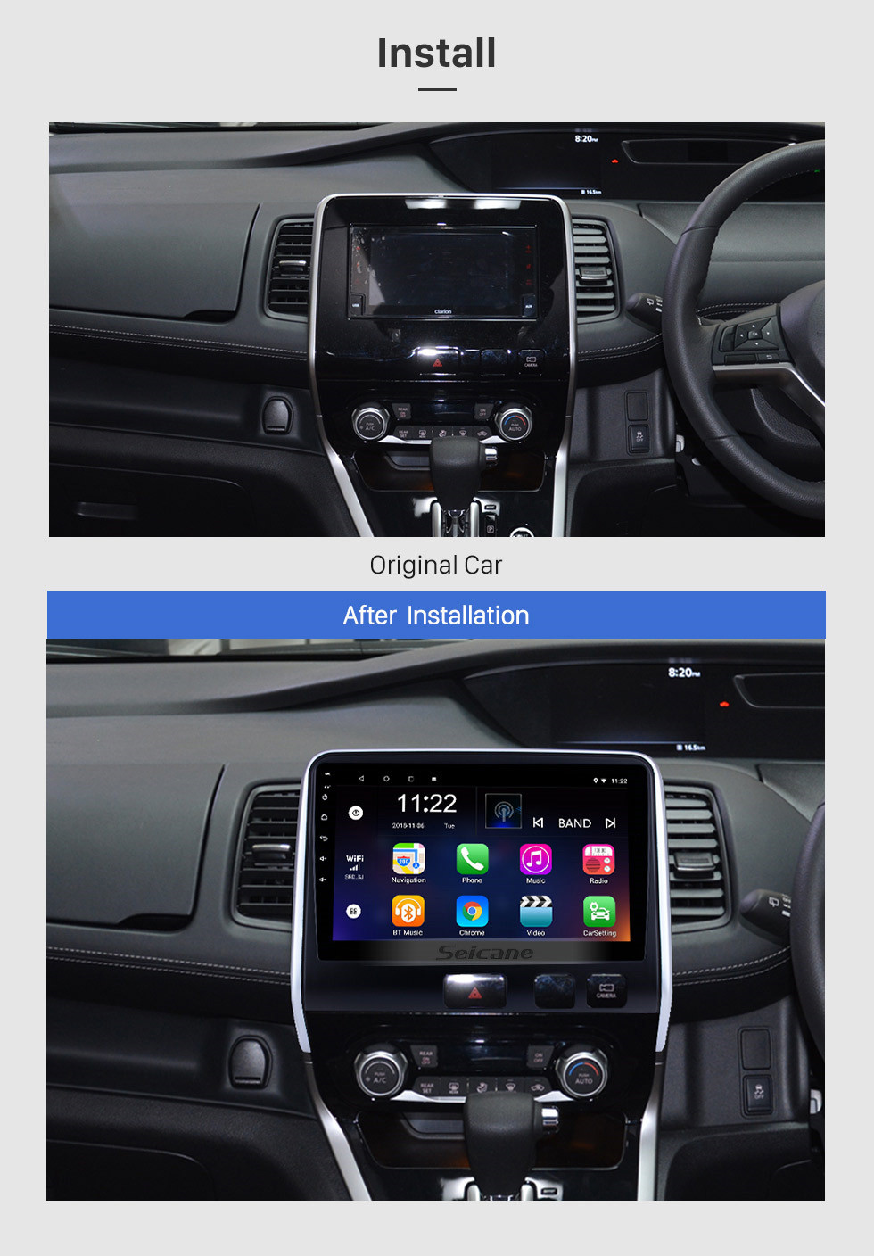 Seicane 2016 2017 2018 nissan serena rhd 10.1 polegada hd touchscreen android 10.0 sistema de navegação gps unidade principal bluetooth wi-fi auto rádio wi-fi usb carplay suporte dvr tpms Seicane 2016 2017 2018 nissan serena rhd 10.1 polegada hd touchscreen android 10.0 sistema de navegação gps unidade principal bluetooth wi-fi auto rádio wi-fi usb carplay suporte dvr tpms