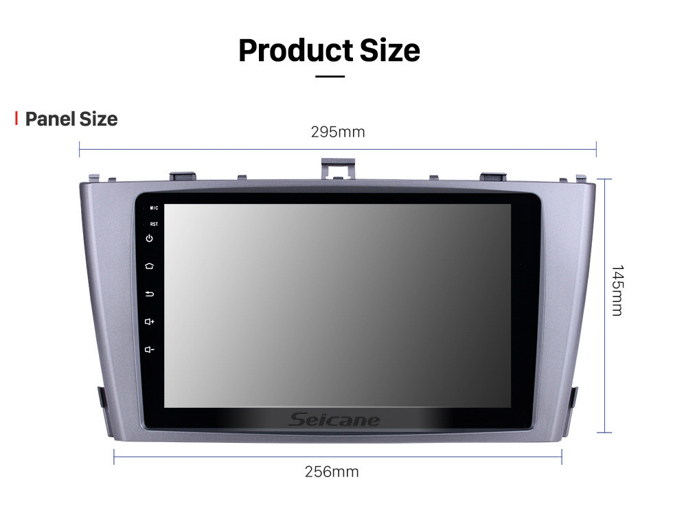 Seicane Android 10.0 GPS Navigation 9 inch Radio for 2009-2013 Toyota AVENSIS with 1024*600 Touchscreen Bluetooth Phone Wifi Mirror Link Steering Wheel Control support DVR 