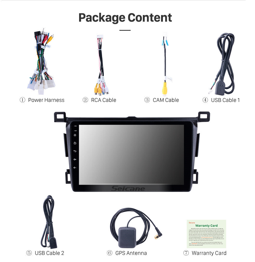Seicane All-in-one 9 inch Touch Screen Android 10.0 Radio for 2013-2018 Toyota RAV4 left hand drivier WiFi Bluetooth Music TV Tuner AUX Steering Wheel Control Seicane All-in-one 9 inch Touch Screen Android 10.0 Radio for 2013-2018 Toyota RAV4 left hand drivier WiFi Bluetooth Music TV Tuner AUX Steering Wheel Control