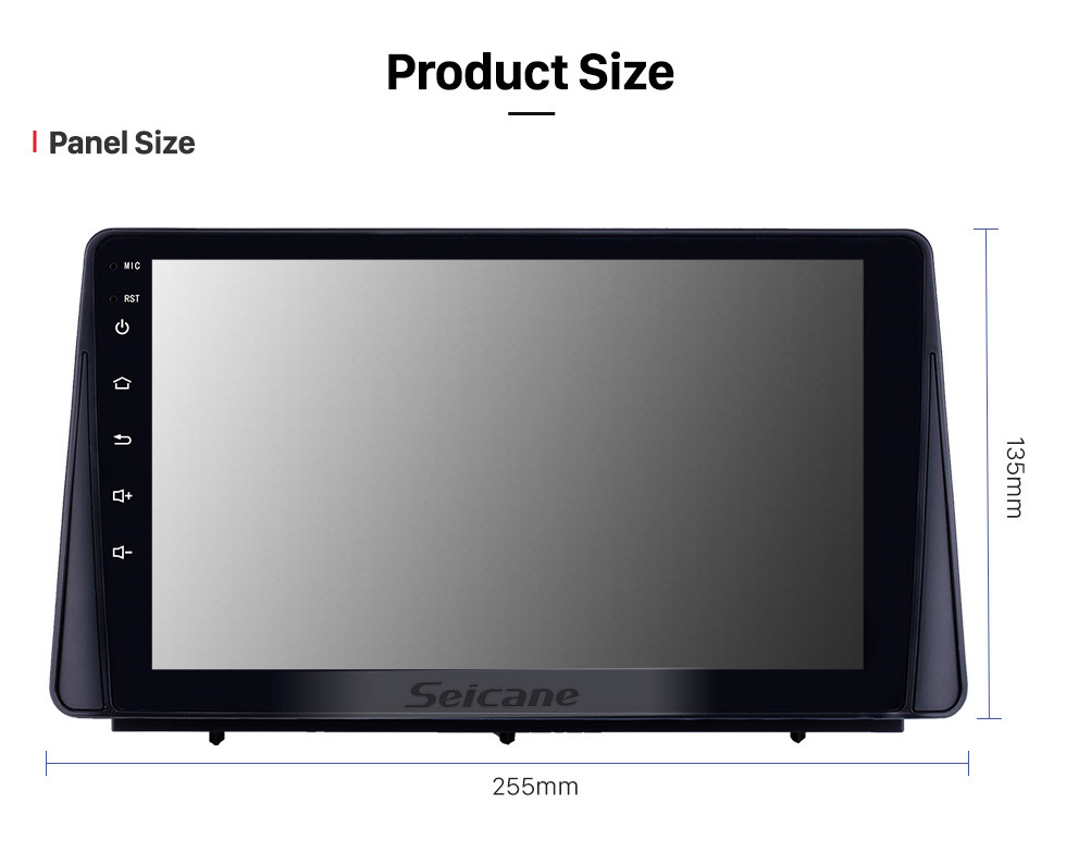Seicane HD Touchscreen 9 inch Android 10.0 GPS Navigation Radio for 2019 Ford Focus with Bluetooth AUX Music support DVR Carplay Steering Wheel Control