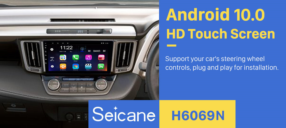 Seicane Aftermarket 9 inch 2013-2018 Toyota RAV4 Right hand driving GPS Navigation System Android 10.0 Radio Touch Screen support TPMS DVR OBD Mirror Link Bluetooth 3G WiFi Seicane Aftermarket 9 inch 2013-2018 Toyota RAV4 Right hand driving GPS Navigation System Android 10.0 Radio Touch Screen support TPMS DVR OBD Mirror Link Bluetooth 3G WiFi