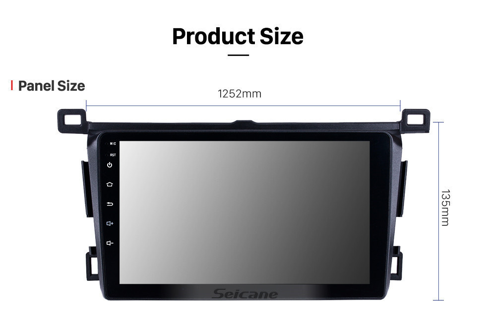 Seicane Aftermarket 9 pouces 2013-2018 Toyota RAV4 Conduite à droite Système de navigation GPS Android 10.0 Prise en charge de l&amp;#39;écran tactile radio TPMS DVR OBD Mirror Link Bluetooth WiFi