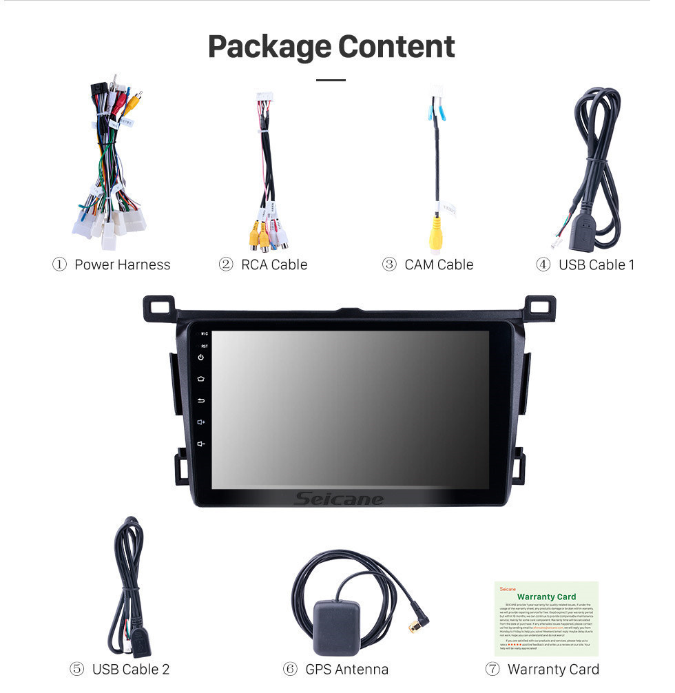 Seicane Aftermarket 9 inch 2013-2018 Toyota RAV4 Right hand driving GPS Navigation System Android 10.0 Radio Touch Screen support TPMS DVR OBD Mirror Link Bluetooth WiFi Seicane Aftermarket 9 inch 2013-2018 Toyota RAV4 Right hand driving GPS Navigation System Android 10.0 Radio Touch Screen support TPMS DVR OBD Mirror Link Bluetooth WiFi