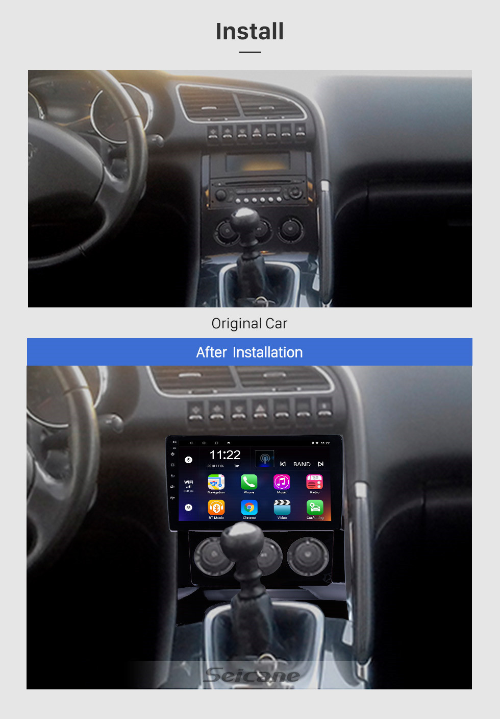 Seicane Autoradio tout-en-un Android 10.0 HD à écran tactile 9 pouces pour 2009-2012 Peugeot 3008 avec musique Bluetooth Système de navigation GPS USB Wifi Prise en charge des commandes au volant DVR Caméra de recul OBD2 Seicane Autoradio tout-en-un Android 10.0 HD à écran tactile 9 pouces pour 2009-2012 Peugeot 3008 avec musique Bluetooth Système de navigation GPS USB Wifi Prise en charge des commandes au volant DVR Caméra de recul OBD2
