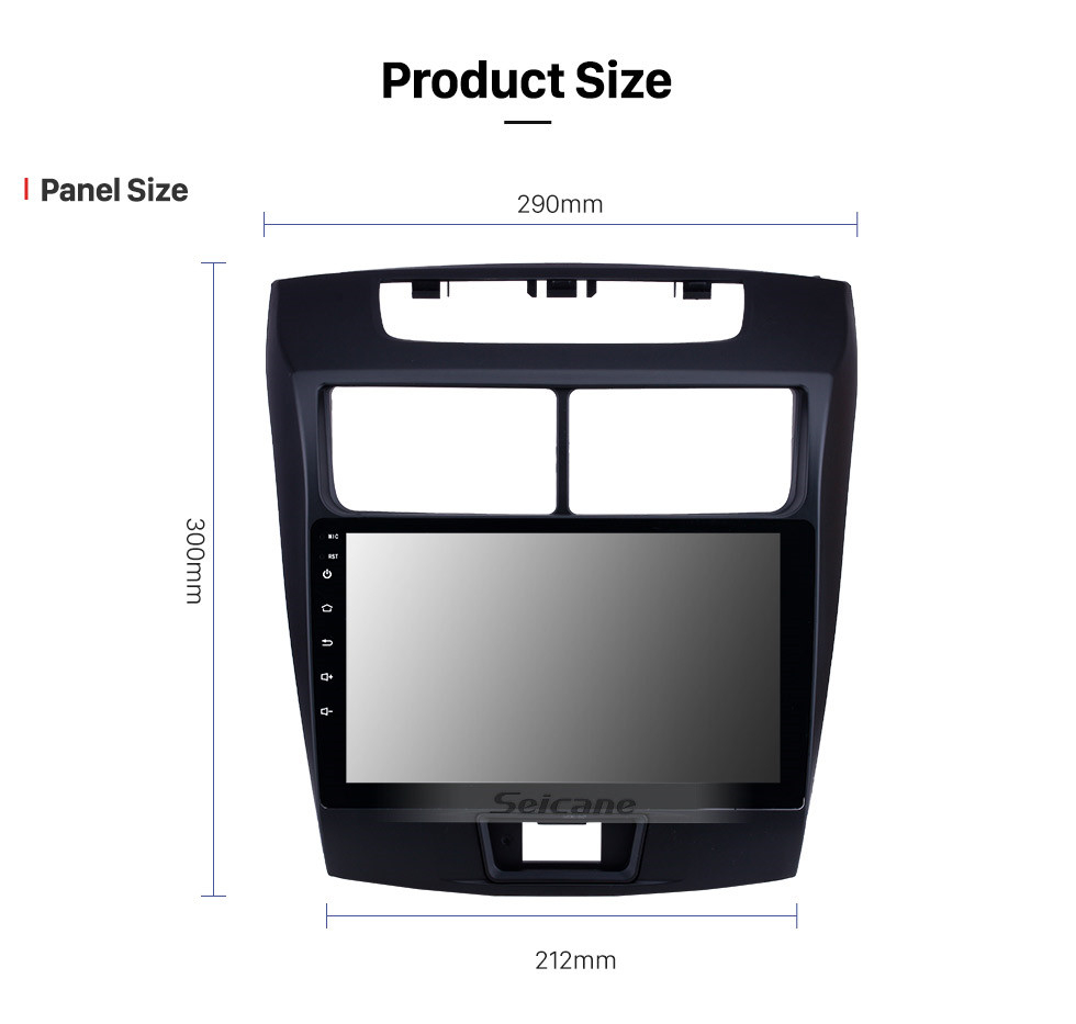 Seicane 2010-2016 Toyota Avanza 9 pouces HD écran tactile Android 10.0 Radio avec système de navigation GPS USB Musique WIFI Bluetooth Mirror Link prise en charge DVR Commande au volant OBD2 TPMS 1080P