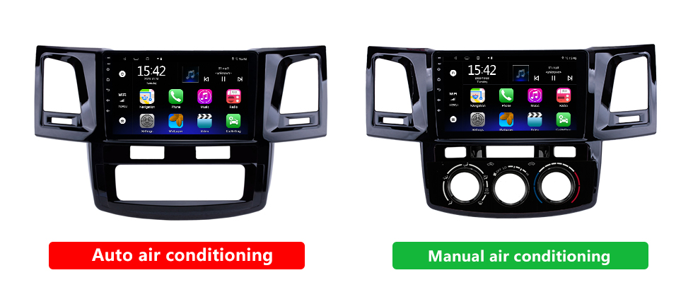 Seicane 9 polegadas HD Touchscreen Radio Android 13.0 GPS Navigation Head unit para 2008-2014 Toyota Fortuner Hilux com WIFI FM música Bluetooth USB suporte DVR SWC OBD2 TV Digital