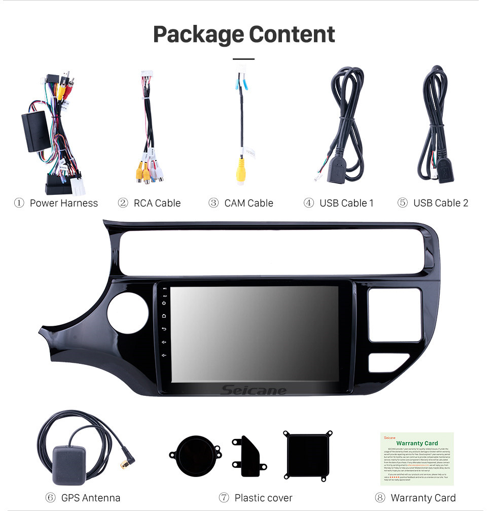 Seicane 9 pouces 2012 2013 2014 2015 KIA Rio LHD Android 10.0 HD Écran tactile Radio Installation Assistance Navigation GPS Système WIFI Audio Aux Bluetooth Musique USB SD Caméra de recul Seicane 9 pouces 2012 2013 2014 2015 KIA Rio LHD Android 10.0 HD Écran tactile Radio Installation Assistance Navigation GPS Système WIFI Audio Aux Bluetooth Musique USB SD Caméra de recul