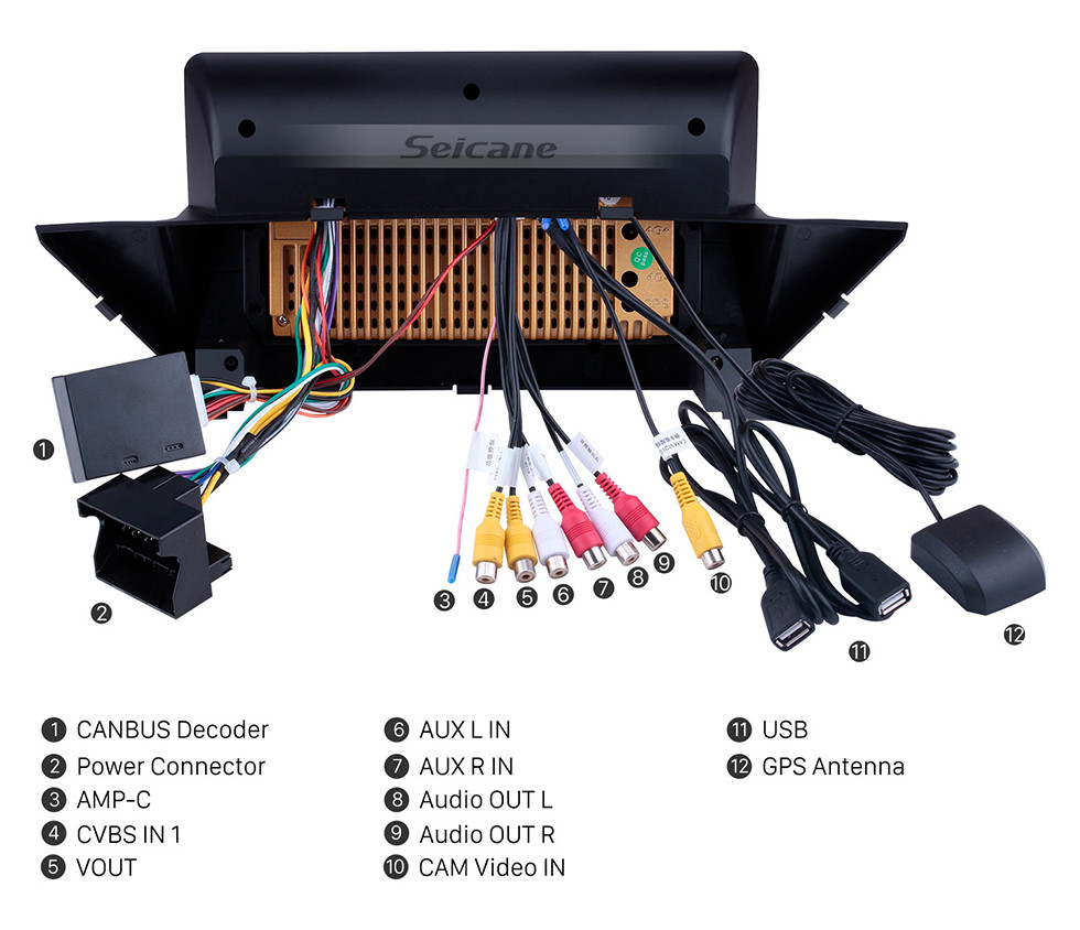 Seicane Android 10.1 2009-2013 BMW X1 E84 actualización de radio para pantalla táctil HD de 10.1 pulgadas autoradio navegación GPS enlace espejo WIFI OBD2 DVR HD 1080P Video