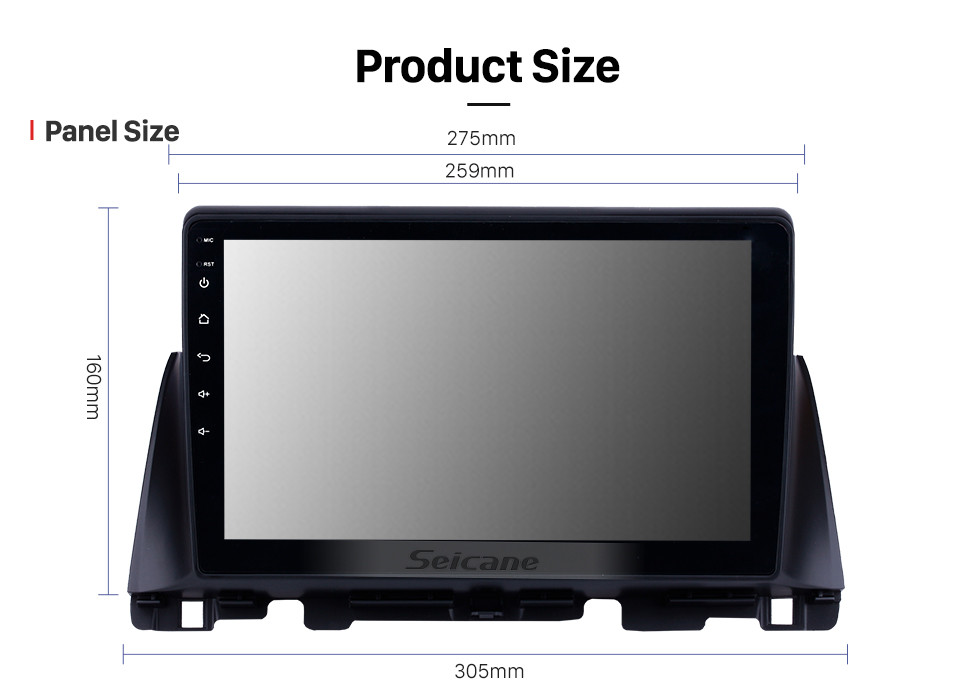 Seicane 10,1 zoll android 8,1 2016 Kia K5 HD-Touchscreen Radio Bluetooth GPS-Navigationssystem Unterstützung Unterstützungskamera TPMS Lenkradsteuerung Digital TV Mirror Link