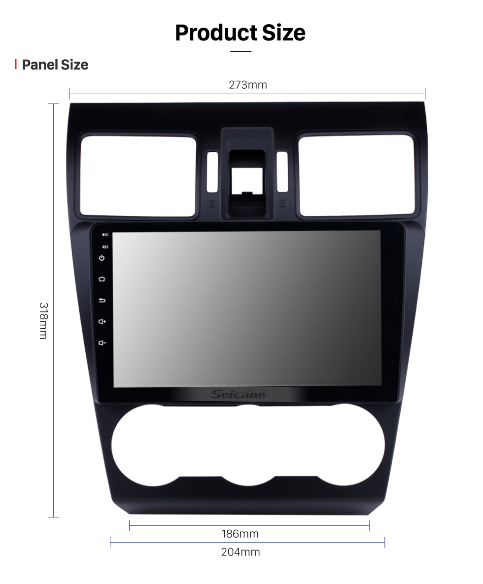 Seicane 9 polegadas android 13.0 touchscreen rádio bluetooth para 2013 2014 subaru xv impreza forester com navegação gps suporte wifi câmera de backup dvr obdii tpms