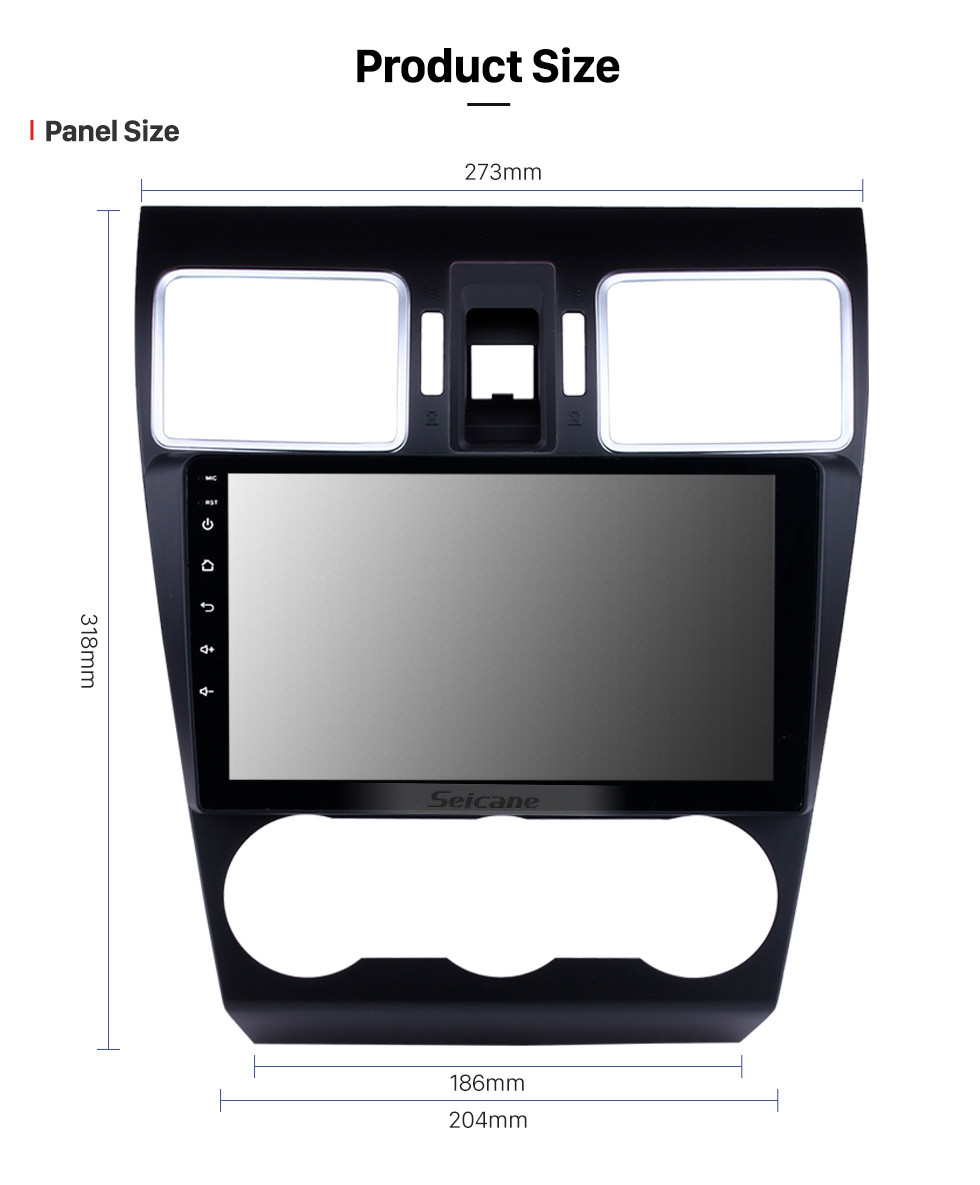 Seicane 9 Inch OEM Android 13.0 Radio Touch Screen Bluetooth GPS Navigation system For 2015 2016 2017 Subaru Forester with WiFi TPMS DVR OBD