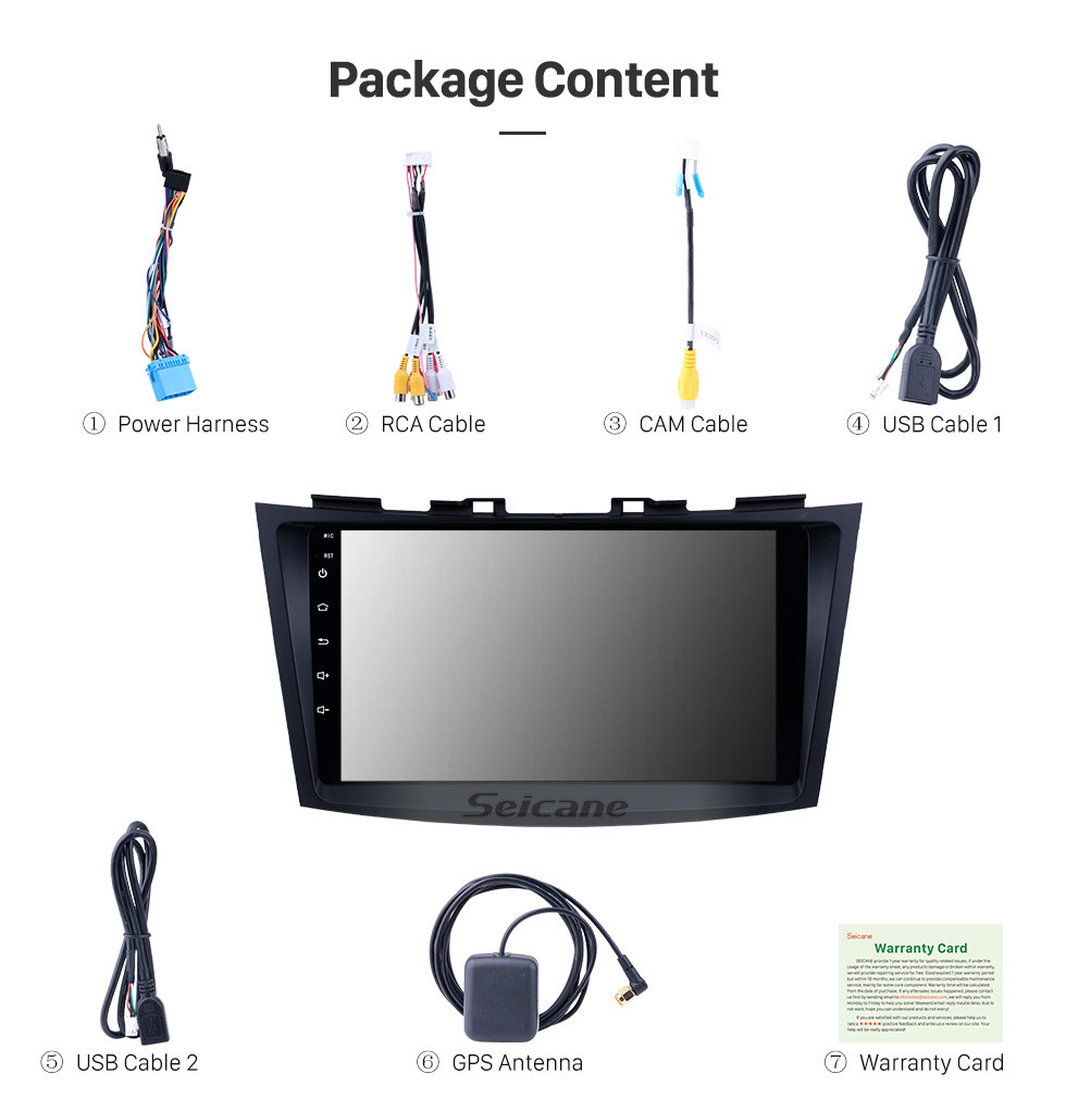Seicane 9 inch Android 10.0 2011-2013 SUZUKI SWIFT Auto Radio GPS Navigation Audio system Bluetooth Music USB WIFI support 1080P Video OBD2 DVR Seicane 9 inch Android 10.0 2011-2013 SUZUKI SWIFT Auto Radio GPS Navigation Audio system Bluetooth Music USB WIFI support 1080P Video OBD2 DVR