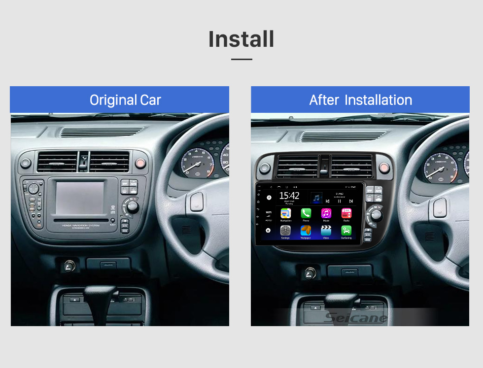 Seicane OEM 9 inch Android 10.0 Radio for 1996-1999 HONDA CIVIC MANUAL AC Bluetooth Wifi HD Touchscreen GPS Navigation support Carplay DVR OBD Seicane OEM 9 inch Android 10.0 Radio for 1996-1999 HONDA CIVIC MANUAL AC Bluetooth Wifi HD Touchscreen GPS Navigation support Carplay DVR OBD