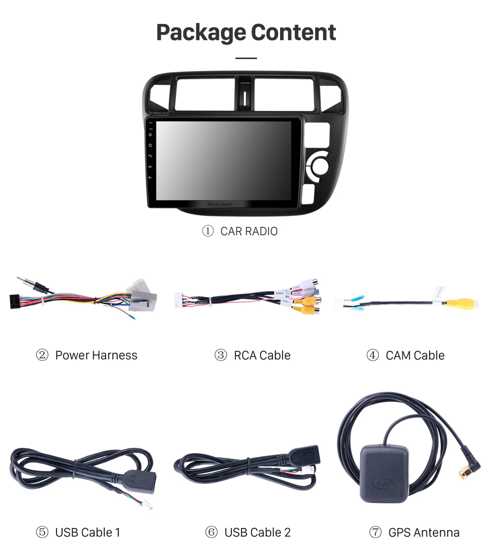 Seicane OEM 9 inch Android 10.0 Radio for 1996-1999 HONDA CIVIC MANUAL AC Bluetooth Wifi HD Touchscreen GPS Navigation support Carplay DVR OBD Seicane OEM 9 inch Android 10.0 Radio for 1996-1999 HONDA CIVIC MANUAL AC Bluetooth Wifi HD Touchscreen GPS Navigation support Carplay DVR OBD