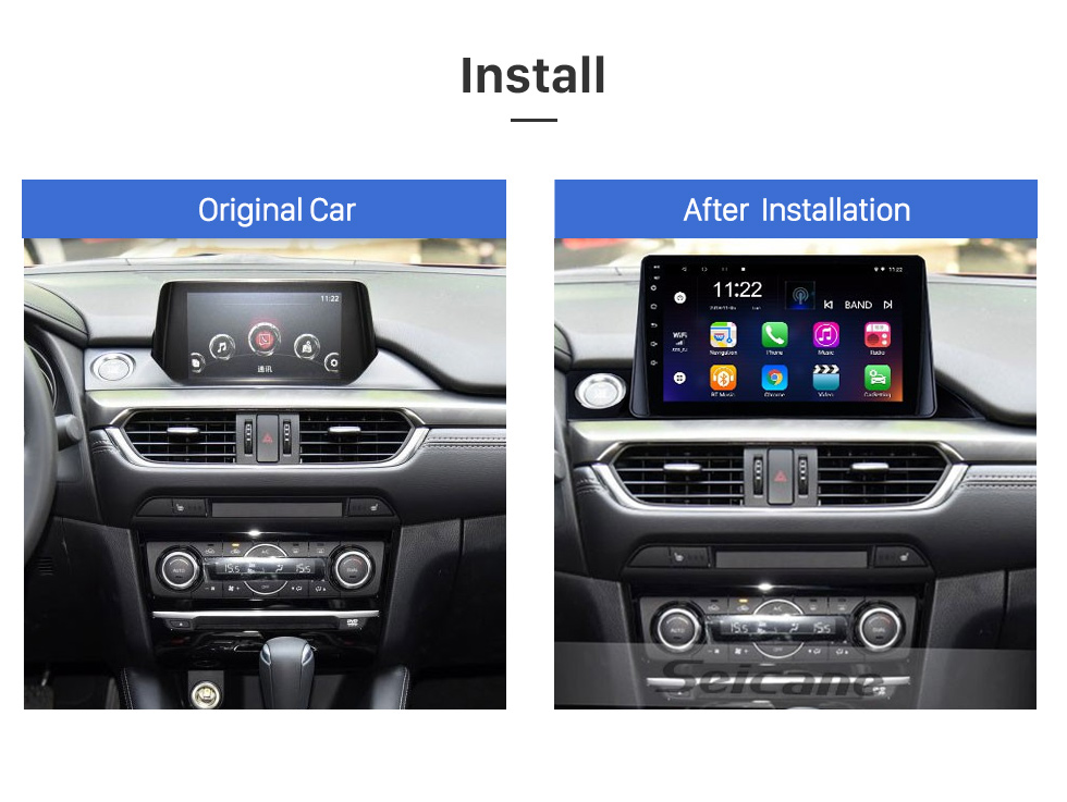 Seicane 9 inch HD Touch Screen 2017 Mazda ATENZA Mazda 6 Android 10.0 Radio GPS Navigation system with Bluetooth USB WIFI OBD2 Mirror Link Rearview Camera Seicane 9 inch HD Touch Screen 2017 Mazda ATENZA Mazda 6 Android 10.0 Radio GPS Navigation system with Bluetooth USB WIFI OBD2 Mirror Link Rearview Camera