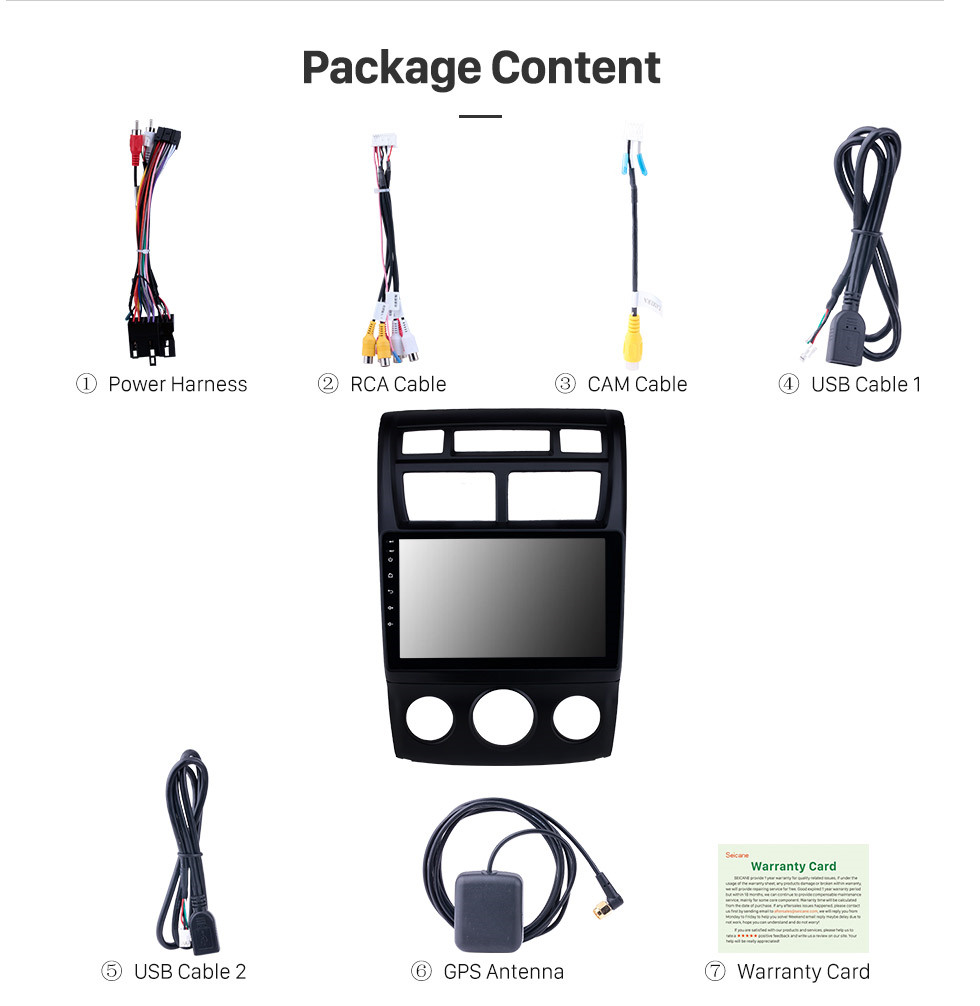 Seicane In Dash 9 Zoll HD Touchscreen GPS Radio Navigation Android 10.0 Stereo für 2007-2017 KIA Sportage Manuelle Klimaanlage Lenkradsteuerung Bluetooth Musik WIFI Rückfahrkamera USB Seicane In Dash 9 Zoll HD Touchscreen GPS Radio Navigation Android 10.0 Stereo für 2007-2017 KIA Sportage Manuelle Klimaanlage Lenkradsteuerung Bluetooth Musik WIFI Rückfahrkamera USB
