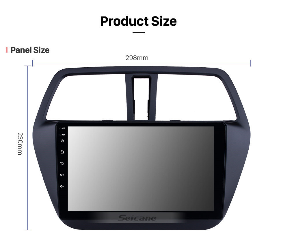 Seicane Android 10.0 9 Zoll 2014-2017 Suzuki S-Cross SX4 HD Touchscreen Radio GPS Navi Bluetooth unterstützt OBD2 DVR WIFI SWC TPMS