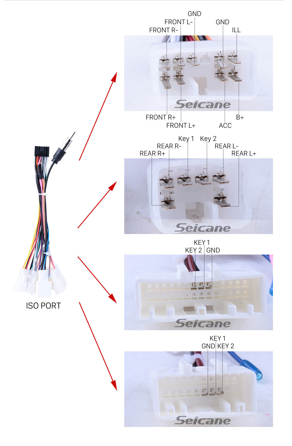 Seicane Android 10.0 9-дюймовый Bluetooth-радио для 2017 Toyota YARiS L с HD сенсорным экраном GPS Navi AUX USB FM поддержка DVR Резервная камера TPMS OBD Carplay 3G