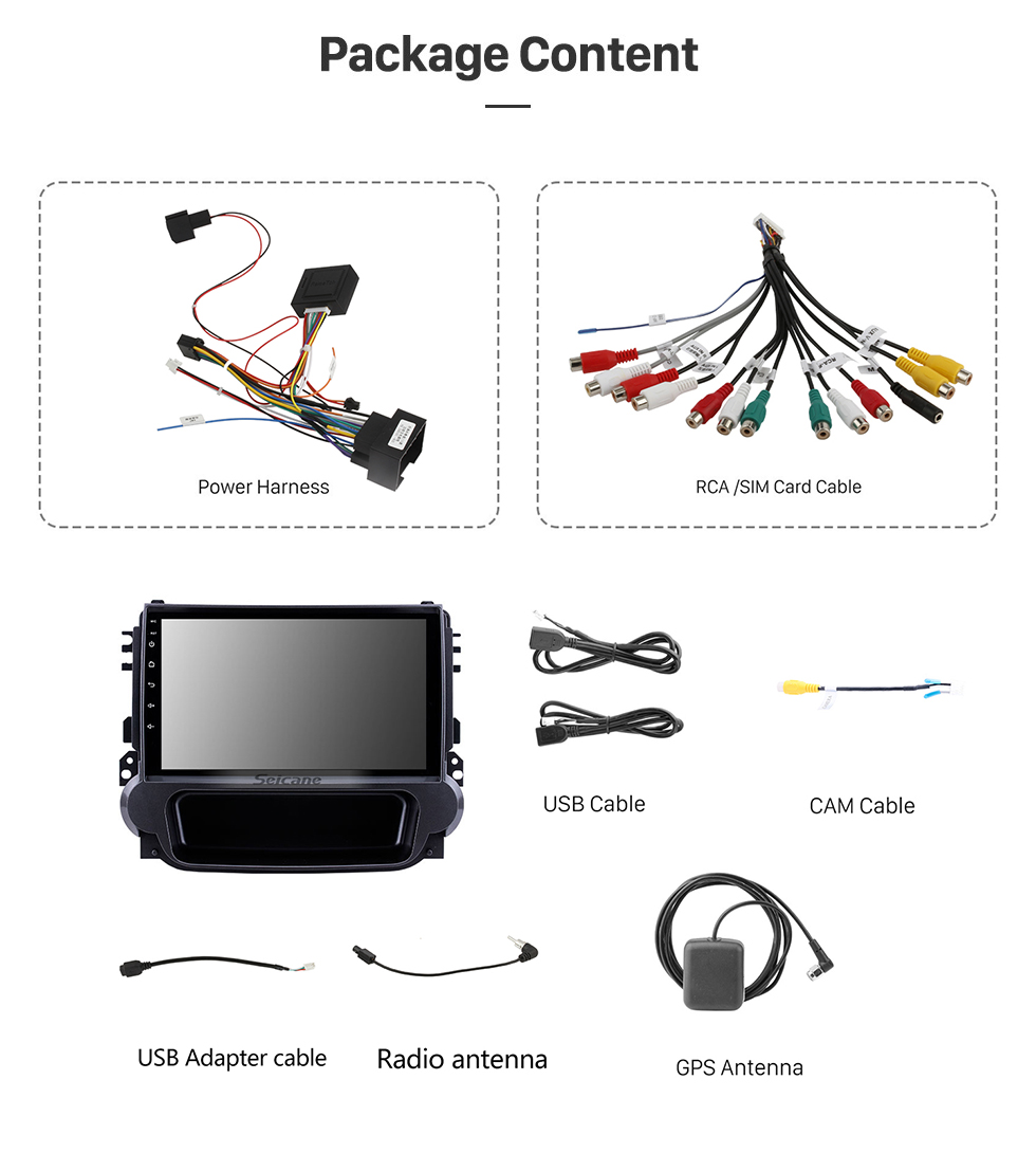 Seicane 9-дюймовый Android 10.0 2012 2013 2014 Chevy Chevrolet Malibu Radio GPS навигационная система с 1024 * 600 сенсорным экраном Bluetooth Резервная камера DVR Руль Управление Зеркало Ссылка