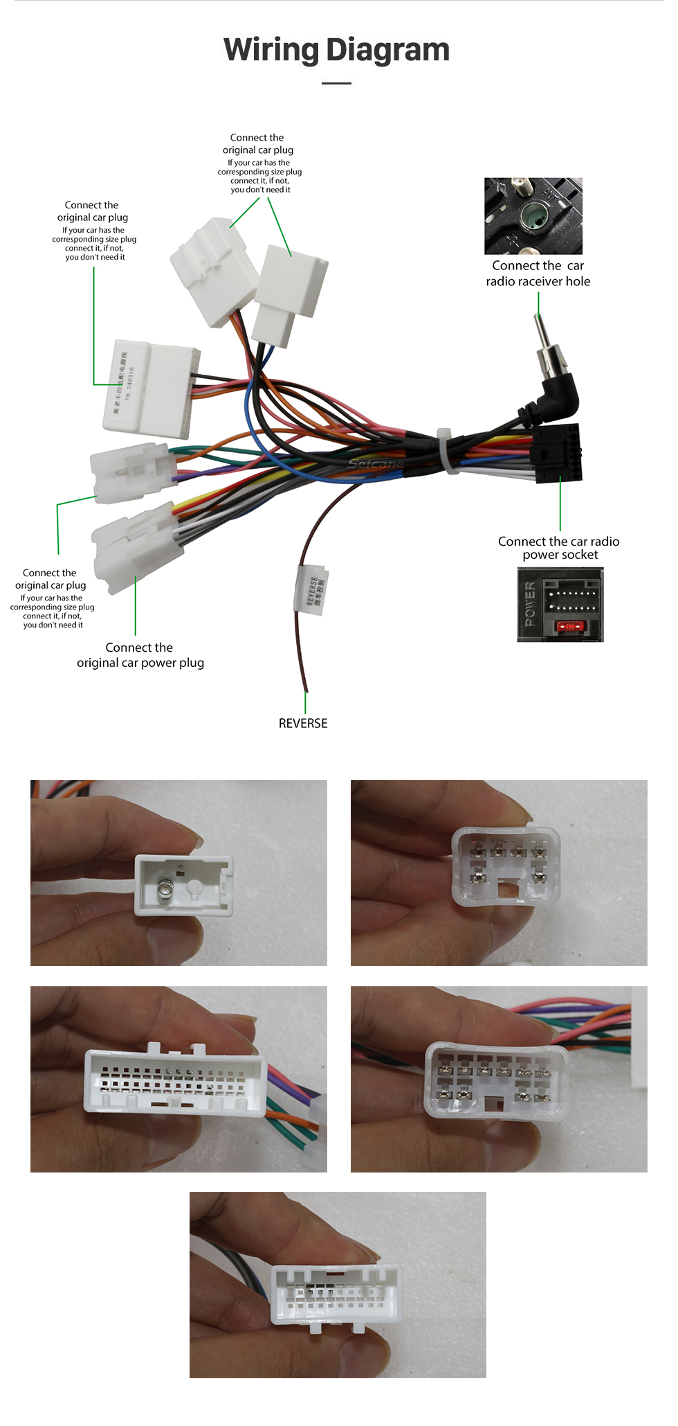 Seicane 10.1 pulgadas Android 10.0 Pantalla táctil radio Bluetooth Sistema de navegación GPS para Toyota Corolla 11 2012-2014 2015 2016 E170 E180 Soporte TPMS DVR OBD II USB SD WiFi Cámara trasera Control del volante HD 1080P Video AUX