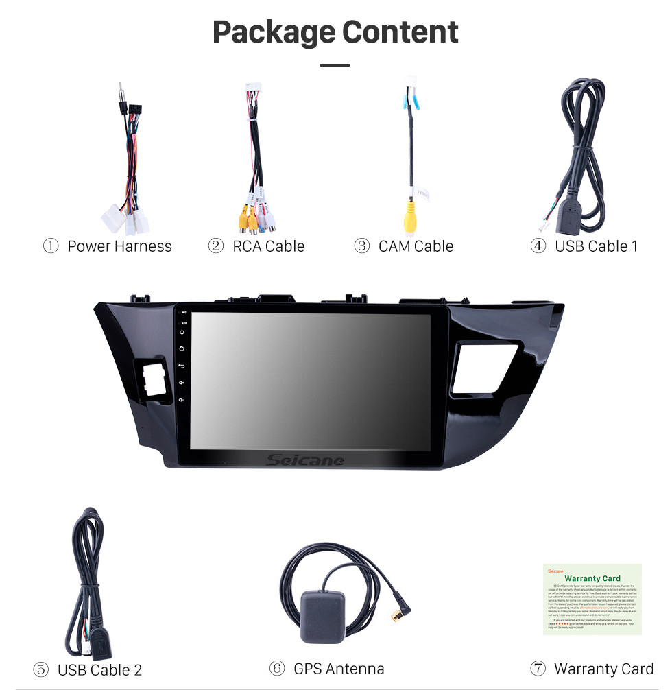 Seicane 10.1 Inch Android 10.0 Touch Screen radio Bluetooth GPS Navigation system For 2013 2014 2015 Toyota LEVIN Support TPMS DVR OBD II USB SD 3G WiFi Rear camera Steering Wheel Control HD 1080P Video AUX Seicane 10.1 Inch Android 10.0 Touch Screen radio Bluetooth GPS Navigation system For 2013 2014 2015 Toyota LEVIN Support TPMS DVR OBD II USB SD 3G WiFi Rear camera Steering Wheel Control HD 1080P Video AUX