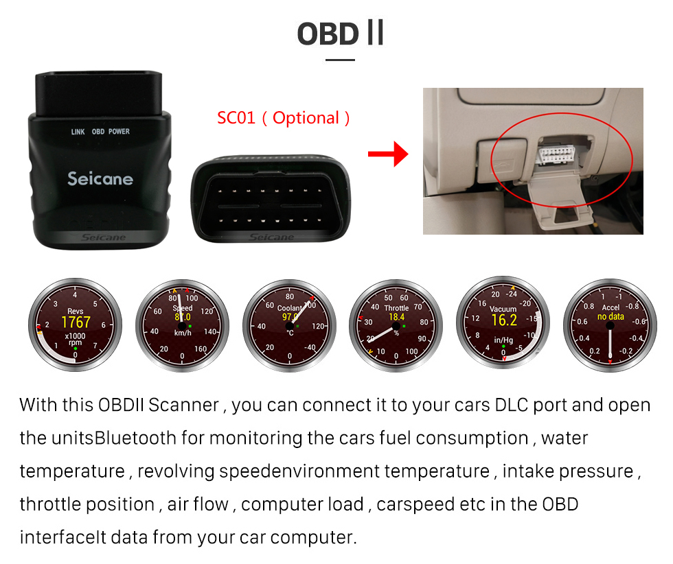 Seicane 9 polegadas 2007 2008 2009 2010 Toyota OLD Corolla Android 10.0 Bluetooth Rádio GPS Navegação unidade principal Suporte WIFI 1080P Vídeo Backup Câmera Sistema de áudio DVR OBD2