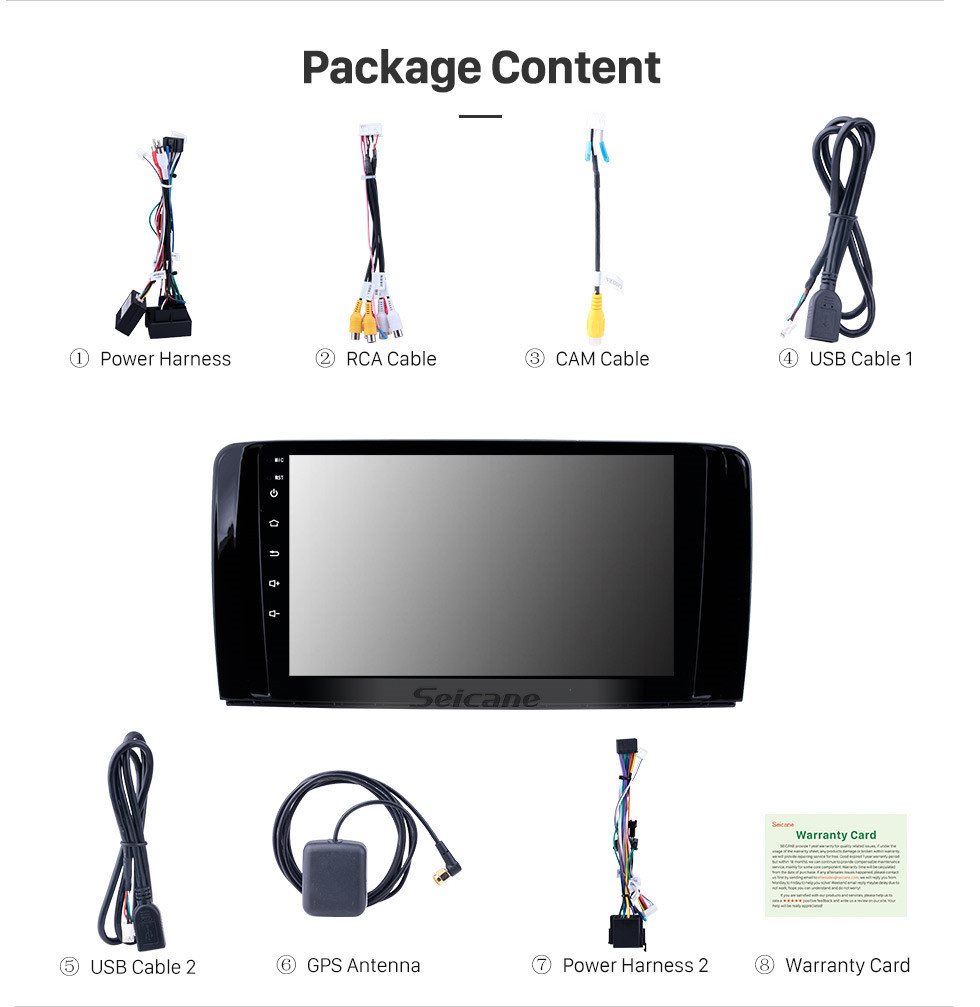 Seicane OEM Android 10.0 Radio GPS navigation system for 2006-2013 Mercedes Benz R Class W251 R280 R300 R320 R350 R63 with Bluetooth HD 1024*600 touch screen support OBD2 DVR Rearview camera TV 3G WIFI Seicane OEM Android 10.0 Radio GPS navigation system for 2006-2013 Mercedes Benz R Class W251 R280 R300 R320 R350 R63 with Bluetooth HD 1024*600 touch screen support OBD2 DVR Rearview camera TV 3G WIFI