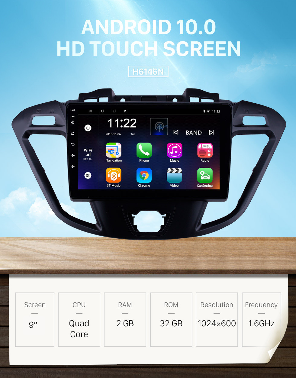 Seicane OEM HD Touchscreen Radio for 2017 2018 2019 Ford JMC Tourneo High Version 9 inch Android 10.0 Stereo USB Bluetooth support Mirror Link Carplay DVR TPMS Seicane OEM HD Touchscreen Radio for 2017 2018 2019 Ford JMC Tourneo High Version 9 inch Android 10.0 Stereo USB Bluetooth support Mirror Link Carplay DVR TPMS