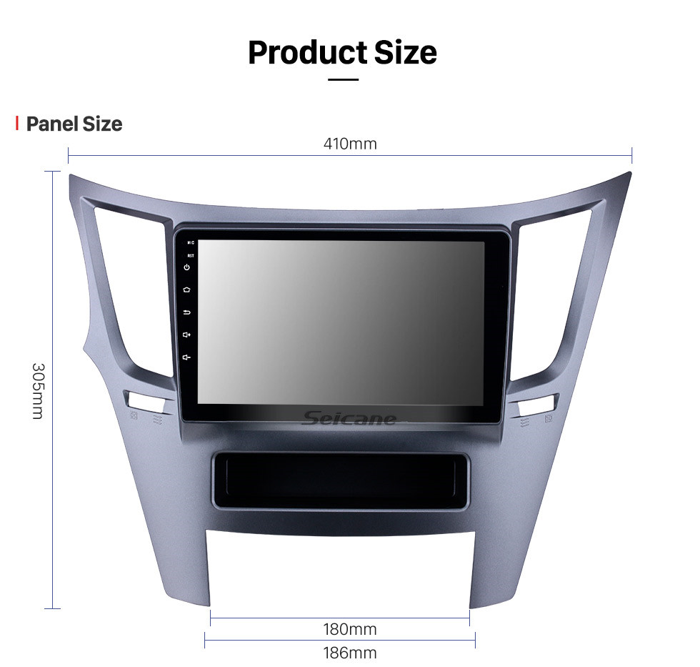 Seicane Écran tactile de 9 pouces Android 10.0 2010-2016 Radio de navigation GPS Subaru Outback Legacy avec prise en charge USB WIFI Bluetooth TPMS DVR SWC Carplay TV numérique