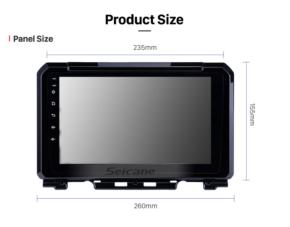 Seicane Hot selling 9 inch HD Touchscreen Android 10.0 2019 Suzuki JIMNY GPS Navigation Radio with USB WIFI Bluetooth support TPMS DVR SWC Carplay