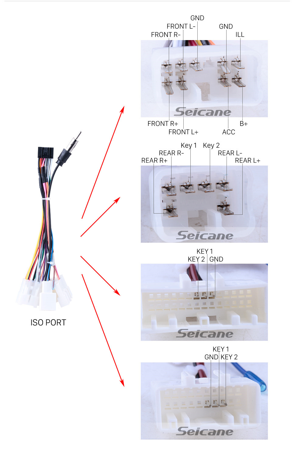 Seicane 10,1 pouces HD écran tactile Android 10.0 pour Toyota Corolla 11 2012-2014 2015 2016 E170 E180 Radio système de navigation GPS Bluetooth DVR Carplay USB WIFI musique caméra de recul