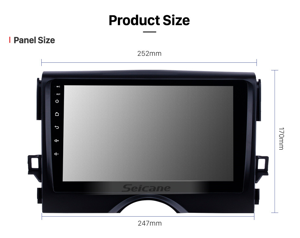 Seicane 2010-2015 TOYOTA REIZ Mark X 9 inch Android 10.0 HD Touchscreen Bluetooth Radio GPS Navigation Stereo USB AUX support Carplay 3G WIFI Mirror Link