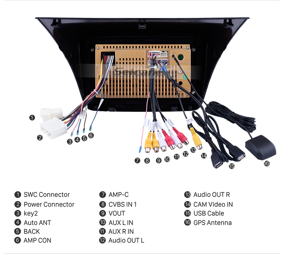 Seicane Radio de navegación GPS Android 10.0 de 9 pulgadas con pantalla táctil para 2010 MITSUBISHI PAJERO Sport / L200 / 2006 + Triton / 2008 + PAJERO Sport2 Montero Sport / 2010 + Pajero Dakar / 2008 + Challenger con soporte Bluetooth USB Carplay SWC