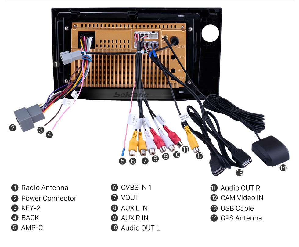 Seicane OEM 9 pulgadas Android 10.0 Radio para 2015-2017 Honda BRV LHD Bluetooth Wifi Pantalla táctil GPS soporte de navegación Carplay DVR OBD cámara de visión trasera