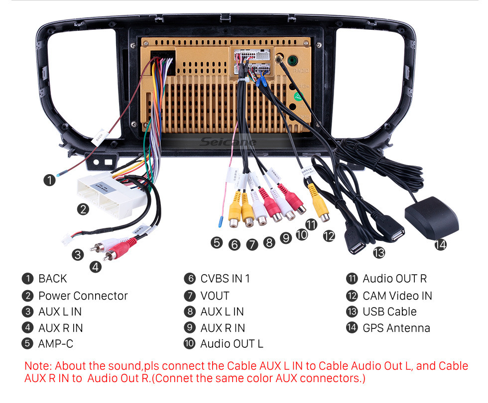 Seicane Android 10.0 9 pulgadas 2018-2019 Kia Sportage R Radio de navegación GPS con Bluetooth Pantalla táctil USB Soporte para música TPMS SWC Carplay Cámara trasera