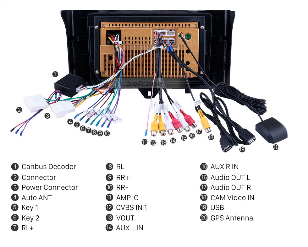 Seicane 2011-2015 Mercedes Benz Smart Android 10.0 9 pulgadas Radio Navegación GPS Bluetooth Pantalla táctil con música WIFI compatible DAB + OBD2 DVR Carplay