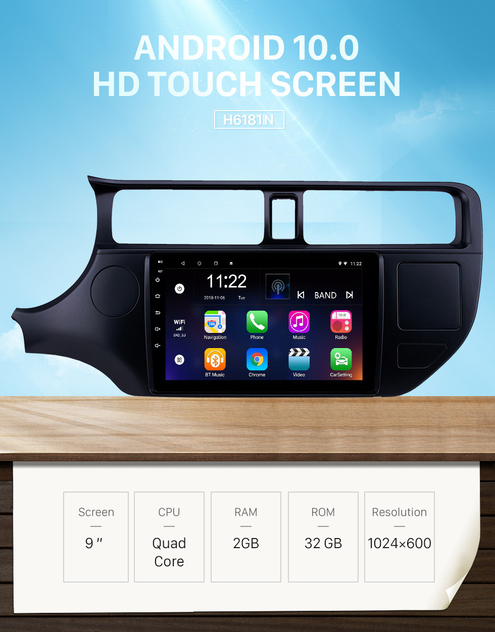Seicane Android 10.0 9 inch Touchscreen GPS Navigation Radio for 2012 Kia Rio LHD with Bluetooth USB WIFI AUX support Backup camera Carplay SWC TPMS Seicane Android 10.0 9 inch Touchscreen GPS Navigation Radio for 2012 Kia Rio LHD with Bluetooth USB WIFI AUX support Backup camera Carplay SWC TPMS