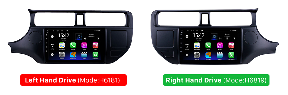Seicane Android 10.0 Radio de navigation GPS à écran tactile de 9 pouces pour 2012-2014 Kia Rio LHD Kia Rio EX avec prise en charge Bluetooth USB WIFI AUX Caméra de recul Carplay SWC TPMS