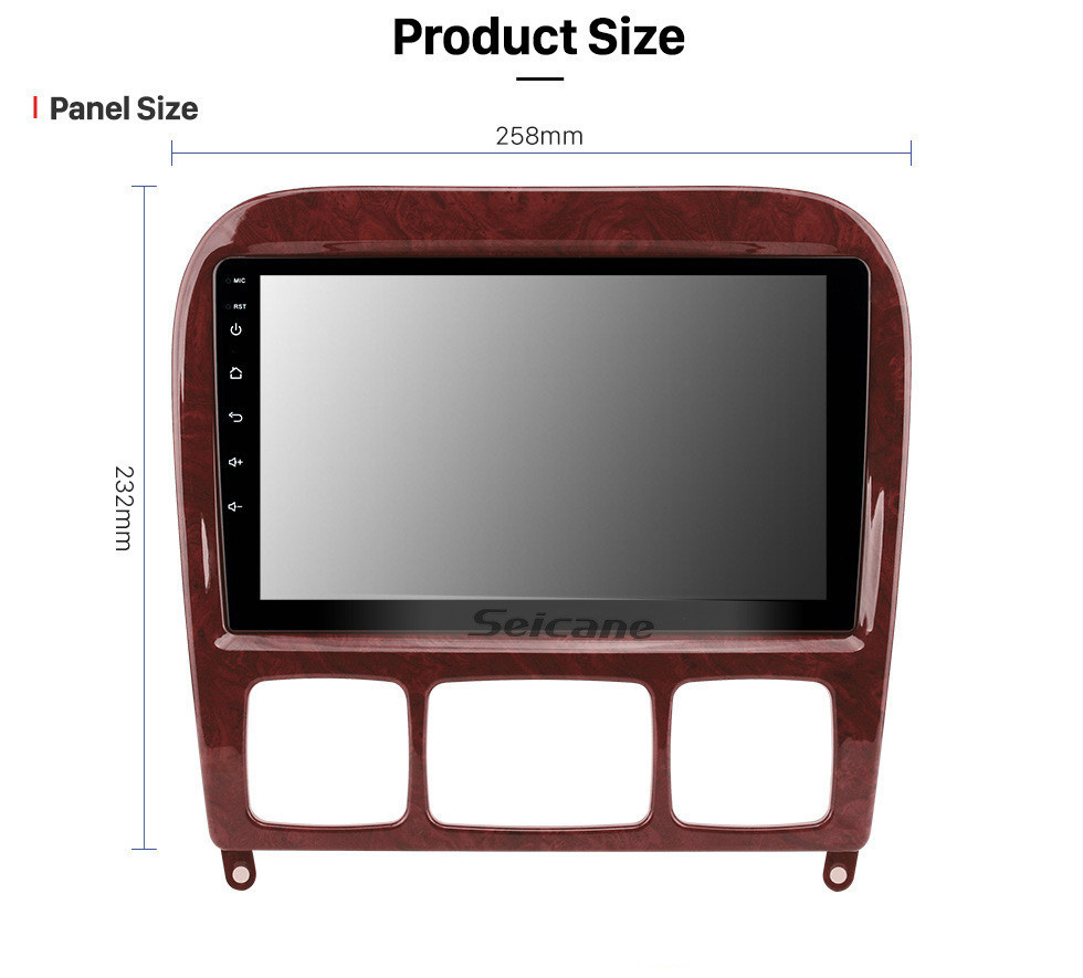 Seicane Android 12.0 HD Touch Screen 9 inch for 1998-2005 Mercedes Benz S Class W220 S280 S320 S350 S400 S430 S500 Radio GPS Navigation system with Bluetooth Carplay
