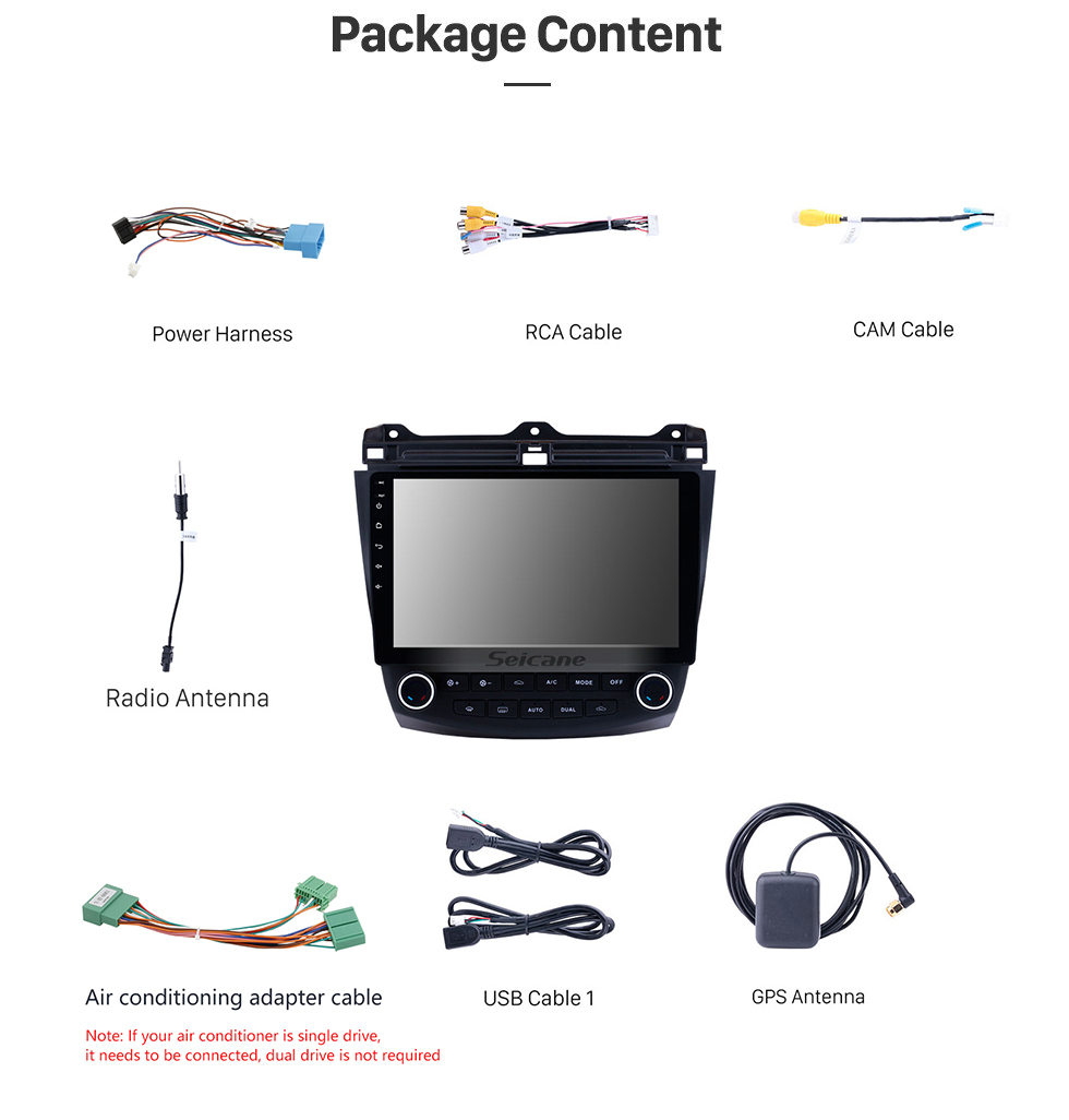 Seicane 10.1 inch Touchscreen GPS Car Stereo for 2003 2004 2005 2006 2007 Honda Accord 7 with Android 10.0 System Bluetooth Module 3G support Steering Wheel Control Dash Cam Seicane 10.1 inch Touchscreen GPS Car Stereo for 2003 2004 2005 2006 2007 Honda Accord 7 with Android 10.0 System Bluetooth Module 3G support Steering Wheel Control Dash Cam