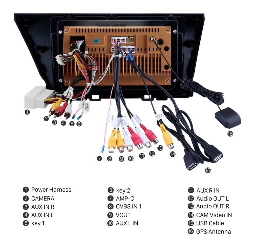 Seicane OEM 9 pulgadas Android 10.0 Radio para 2016-2019 Kia Niro Bluetooth Wifi Pantalla táctil GPS soporte para navegación Carplay DVR OBD cámara de visión trasera