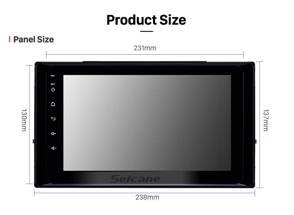 Seicane 8 inch Android 12.0 HD Touchscreen GPS Navigation Radio for 2017 2018 2019 Toyota Corolla with Bluetooth USB WIFI support Steering Wheel Control Carplay