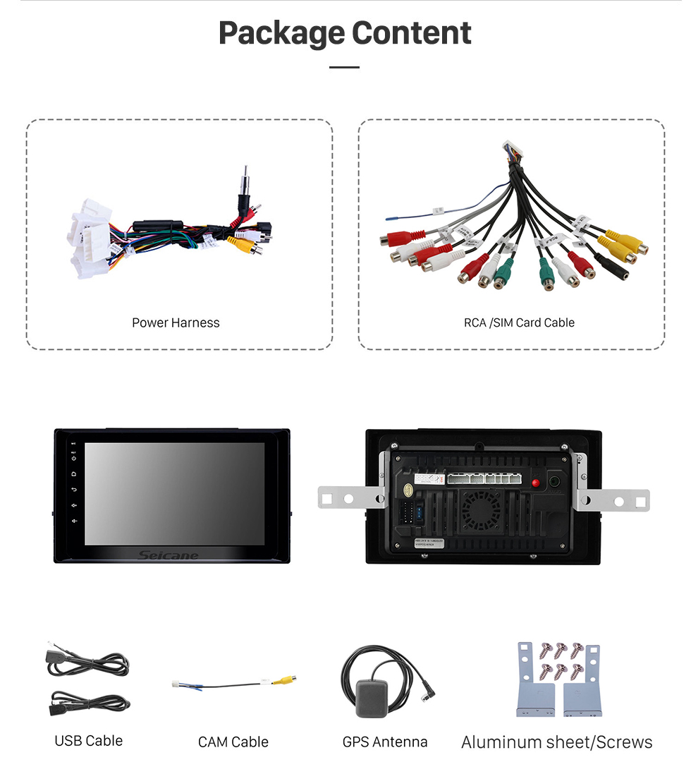 Seicane Radio de navegación GPS con pantalla táctil Android 12.0 HD de 8 pulgadas para 2017 2018 2019 Toyota Corolla con soporte Bluetooth USB WIFI Control del volante Carplay