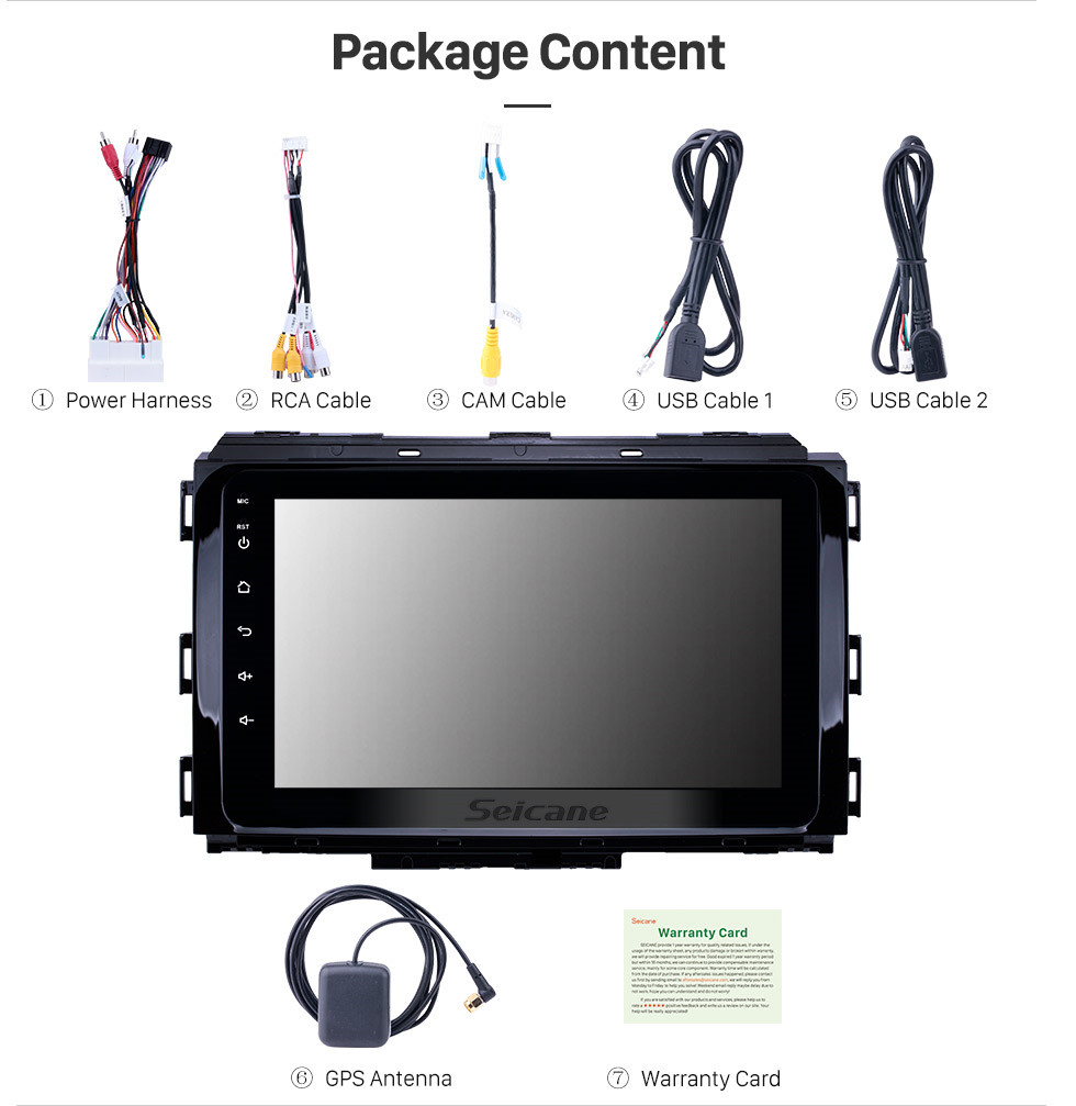 Seicane Pantalla táctil HD de 8 pulgadas Android 12.0 2014-2019 Kia Carnival Radio de navegación GPS con USB WIFI Soporte Bluetooth SWC Carplay Control del volante