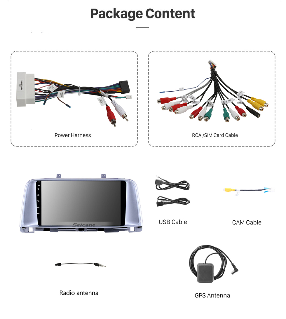 Seicane Pantalla táctil HD 9 pulgadas Android 13.0 Radio de navegación GPS para 2015 2016 2017 Kia K5 con Bluetooth USB WIFI Soporte de música Carplay SWC Cámara de respaldo