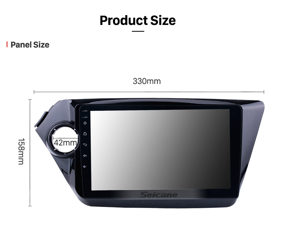 Seicane Android 13.0 2011 2012- 2014 2015 KIA K2 RIO HD Touchscreen Rádio Navegação GPS Estéreo com Bluetooth WIFI USB 1080P Vídeo TV Mirror Link Seicane Android 13.0 2011 2012- 2014 2015 KIA K2 RIO HD Touchscreen Rádio Navegação GPS Estéreo com Bluetooth WIFI USB 1080P Vídeo TV Mirror Link