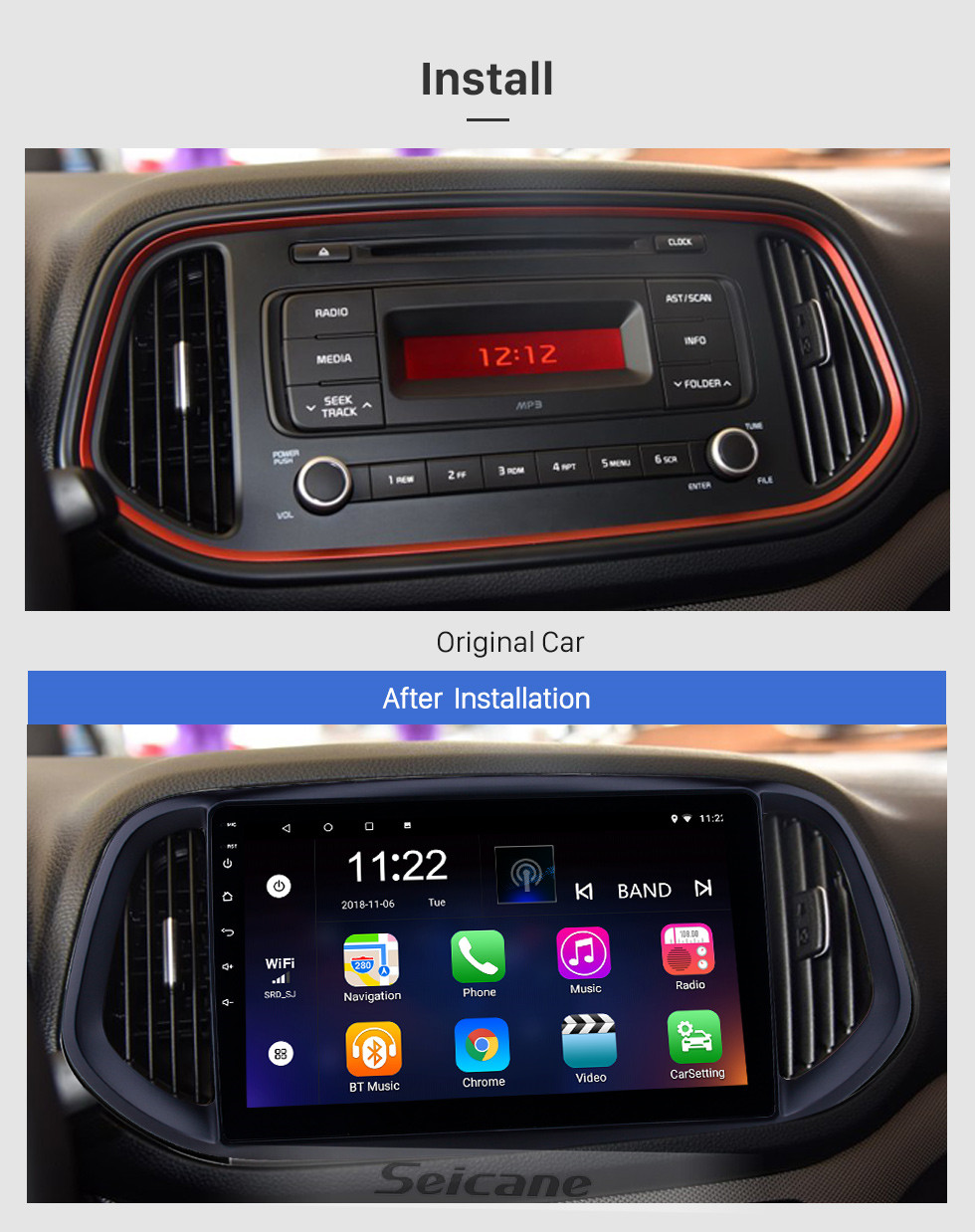 Seicane 10.1 polegada Android 10.0 2014 2015 2016 2017 Kia KX3 Rádio de Navegação GPS com Bluetooth HD Touchscreen WIFI suporte de Música TPMS DVR Carplay TV Digital Seicane 10.1 polegada Android 10.0 2014 2015 2016 2017 Kia KX3 Rádio de Navegação GPS com Bluetooth HD Touchscreen WIFI suporte de Música TPMS DVR Carplay TV Digital