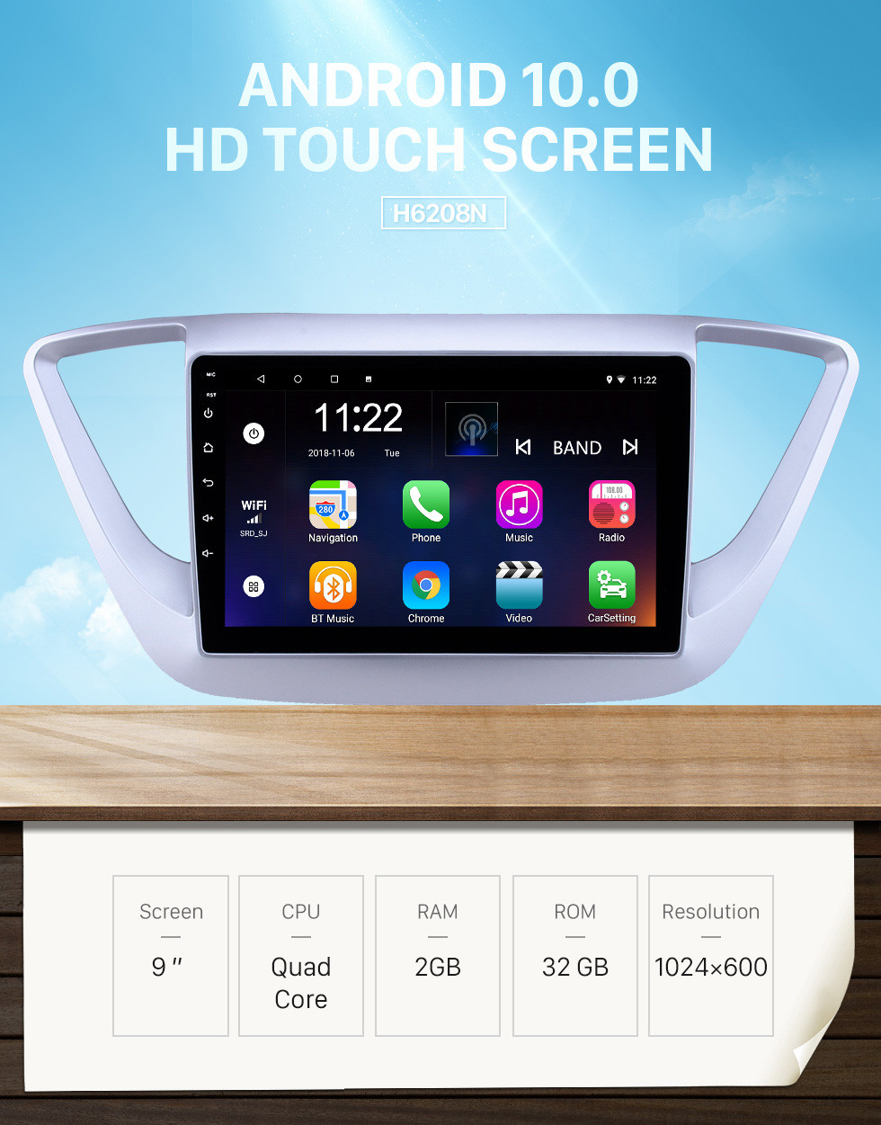 Seicane HD Touchscreen 9 inch Android 10.0 GPS Navigation Radio for 2016 Hyundai Verna with Bluetooth AUX Music support DVR Carplay OBD Steering Wheel Control Seicane HD Touchscreen 9 inch Android 10.0 GPS Navigation Radio for 2016 Hyundai Verna with Bluetooth AUX Music support DVR Carplay OBD Steering Wheel Control