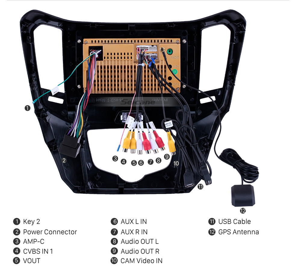 Seicane 10.1 pulgadas Android 10.0 HD Pantalla táctil Navegación GPS Radio para 2014 2015 Great Wall M4 con Bluetooth USB WIFI AUX support Carplay TPMS Mirror Link Seicane 10.1 pulgadas Android 10.0 HD Pantalla táctil Navegación GPS Radio para 2014 2015 Great Wall M4 con Bluetooth USB WIFI AUX support Carplay TPMS Mirror Link
