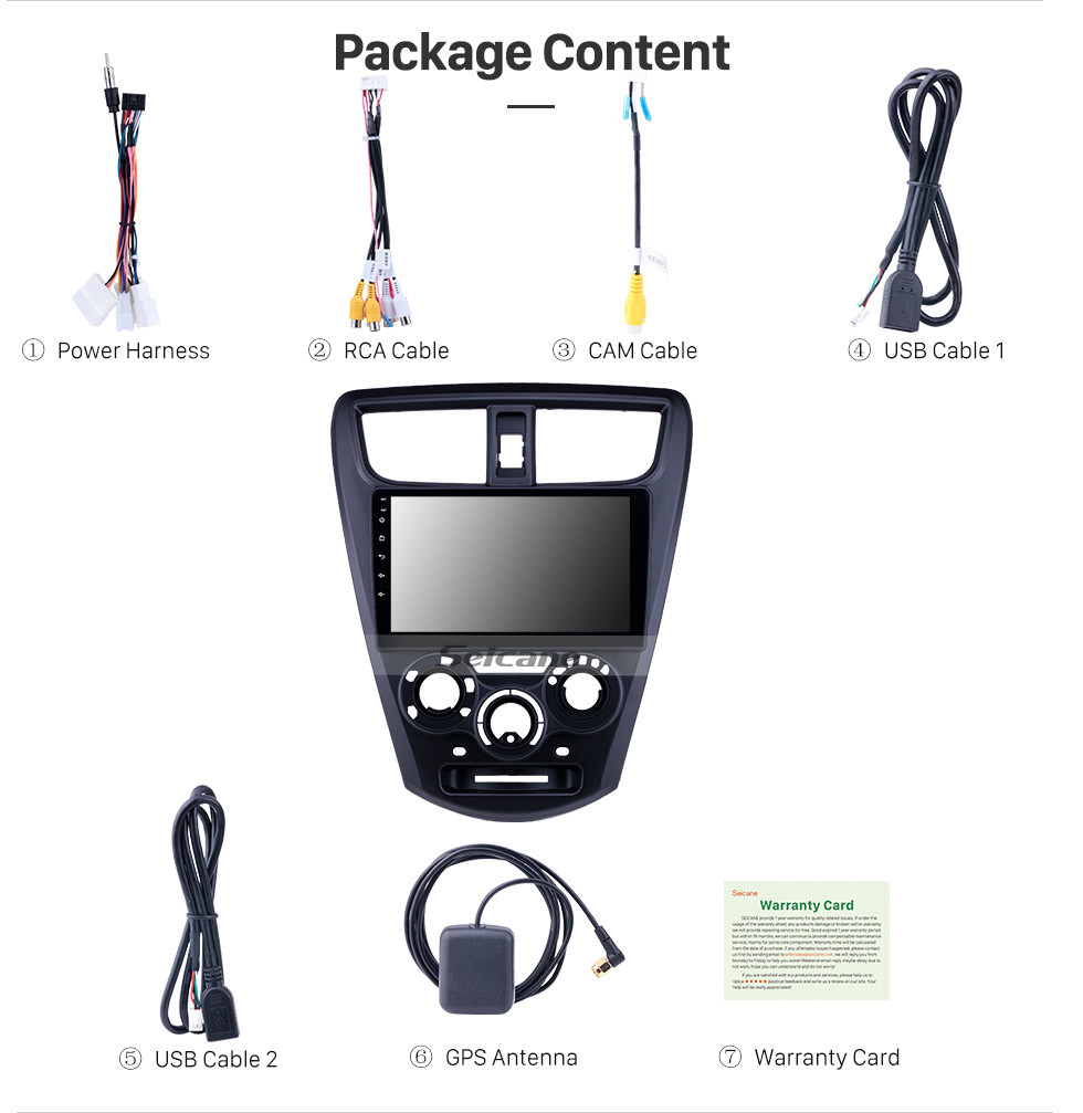Seicane OEM 9 pouces Android 10.0 Radio pour 2015 Perodua Axia Bluetooth WIFI HD Écran Tactile GPS Navigation Support Carplay DVR OBD caméra de recul Seicane OEM 9 pouces Android 10.0 Radio pour 2015 Perodua Axia Bluetooth WIFI HD Écran Tactile GPS Navigation Support Carplay DVR OBD caméra de recul